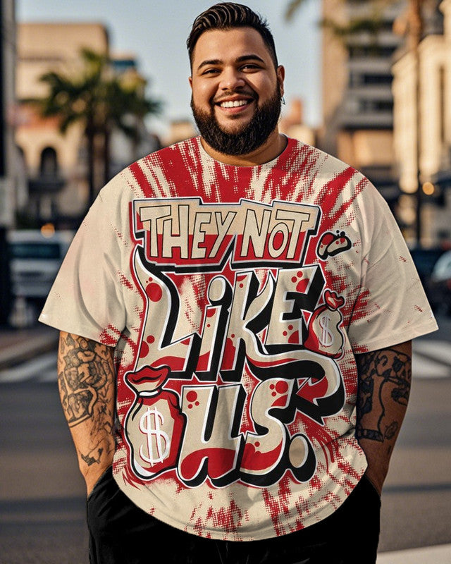 The Not Like Us Plus Size Men's Short Sleeve T-shirt