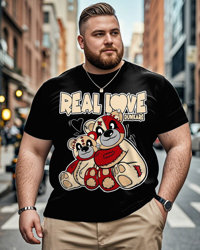 Personalized Bear Large Size Men's Short-sleeved T-shirt