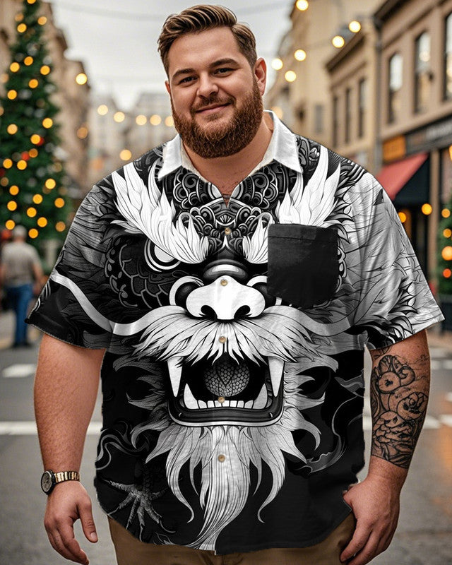 Fugu Casual Plus-size Short-sleeved Shirt