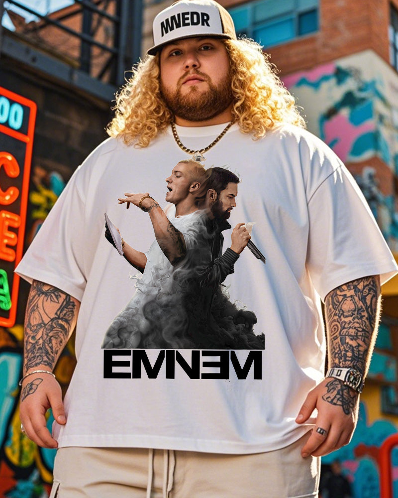 EMME Short Sleeve Plus Size Men's T-shirt