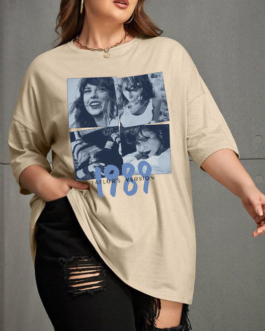 1989 Taylor Crew Neck Plus Size T-shirt