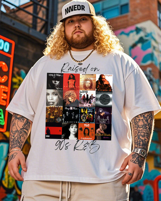 90‘S R&B Plus Size Short Sleeve T-shirt